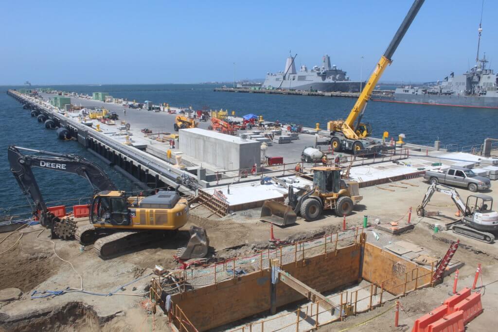 Pier 8 construction